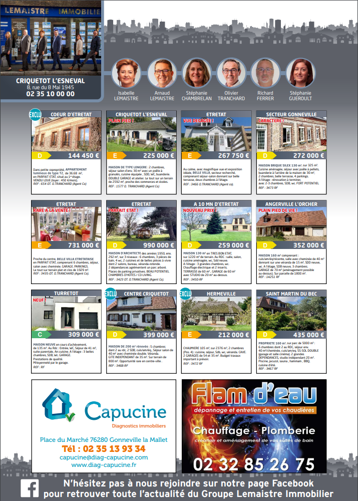 LEMAISTRE IMMOBILIER CRIQUETOT L'ESNEVAL